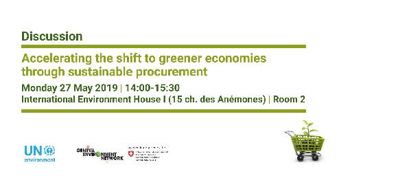 Accelerating the shift to greener economies through sustainable procurement