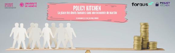 Policy Kitchen - La place des droits humains dans une économie de marché
